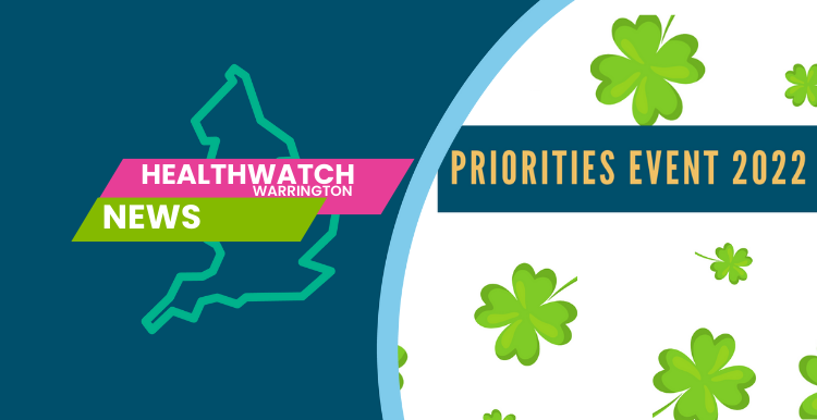 Healthwatch Warrington News Priorities 2022