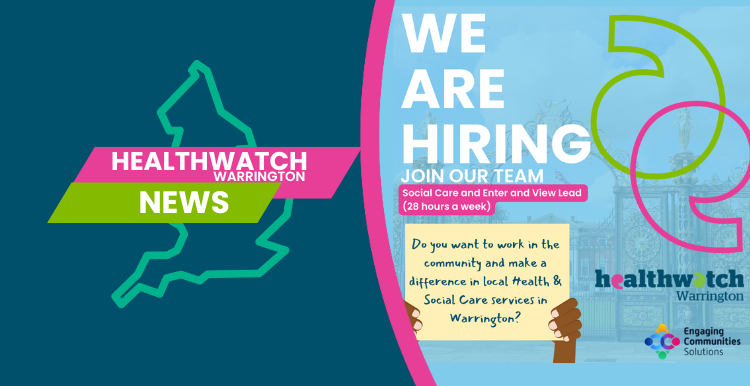 Healthwatch Warrington New job 