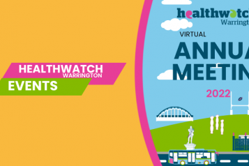 Healthwatch Warrington event virtual annual meeting