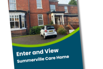 Healthwatch Warrington Enter & View report summerville care home