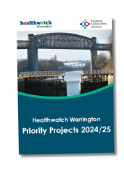 Healthwatch Warrington Priority Project 2024/25